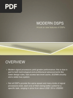 Modern DSPS: A Look On New Features of Dsps