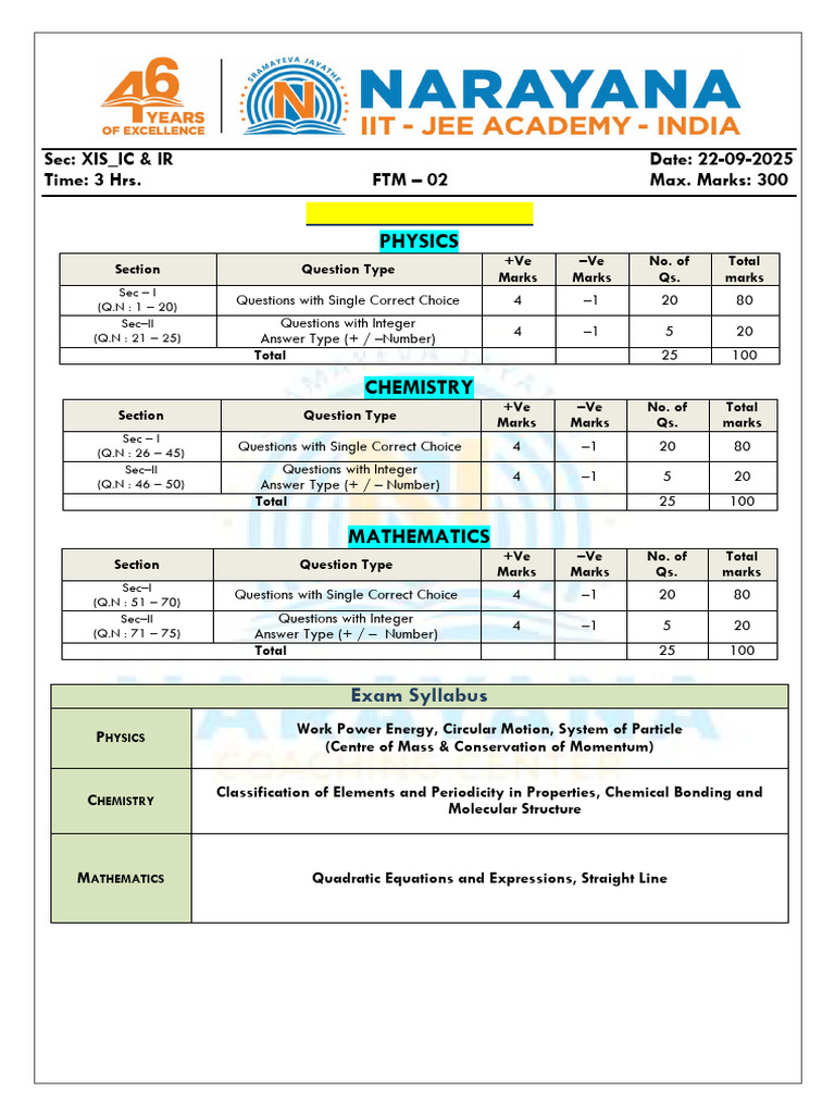 JEE Main 2025 Physics, Chemistry, Math Exam | PDF | Force | Velocity
