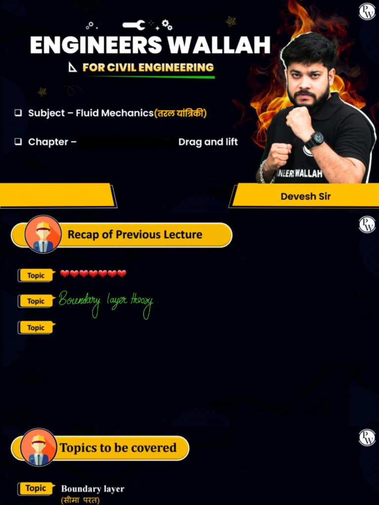 Drag and Lift Class Notes | PDF