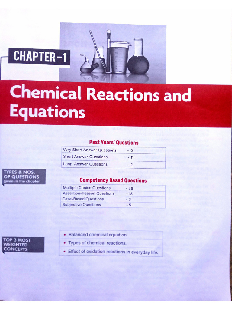 Chemistry Chapter 1st Sample Paper | PDF