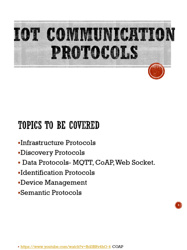 IoT Protocols: Types and Functions | PDF