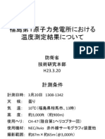 3月20日 福島第１原子力発電所における温度測定結果について（PDF - 1.4MB）
