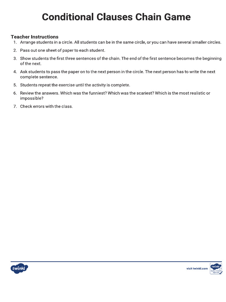 Conditionals | PDF