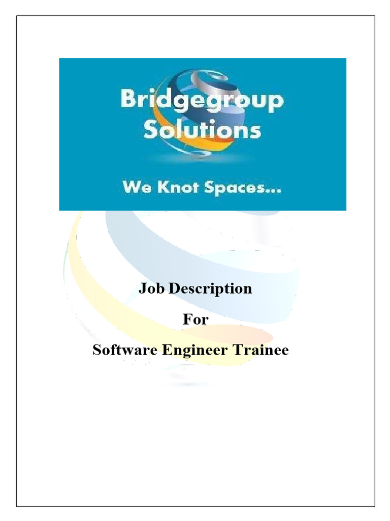 Software Engineer Trainee Job Opening | PDF | Mobile App | Outsourcing