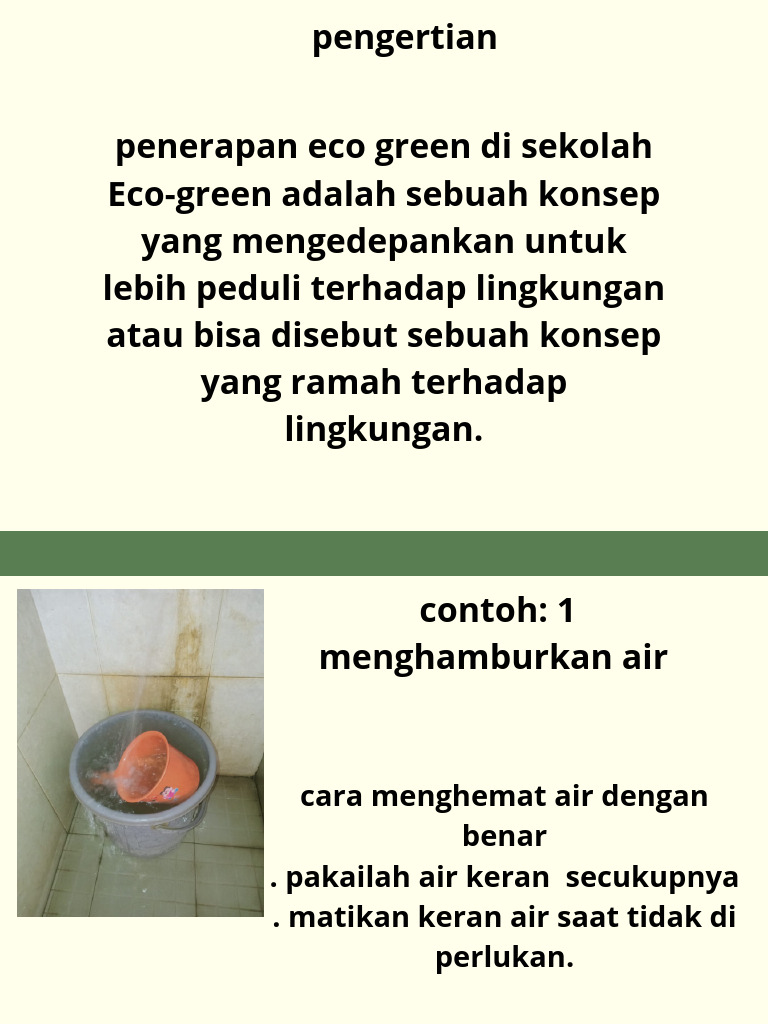 Green and Cream Illustration Zero Waste Presentation | PDF