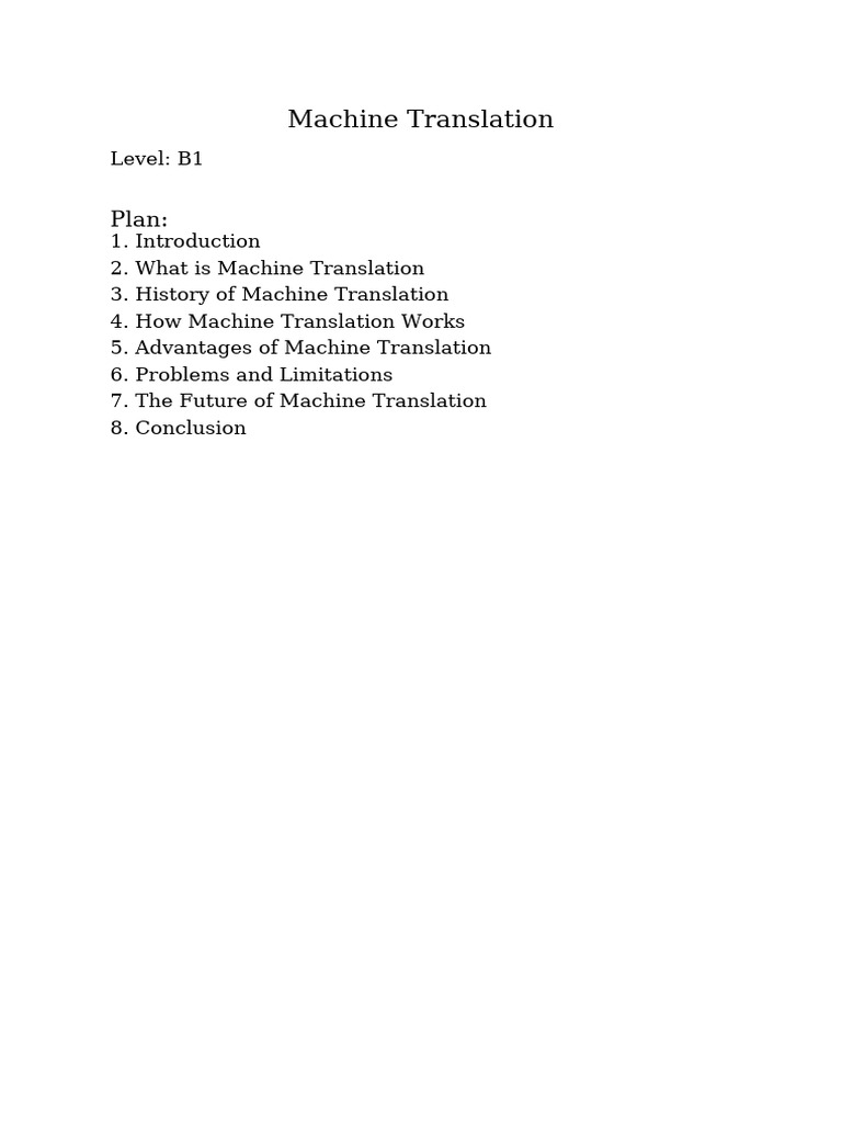 Understanding Machine Translation Basics | PDF | Translations ...