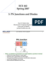 ECE 442 Spring 2007 3. PN Junctions and Diodes
