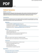 Vehicle Dynamics