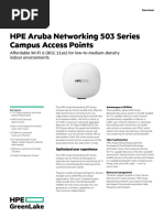 Aruba AP-535 Wi-Fi 6 Datasheet | PDF | Wi Fi | Computer Network
