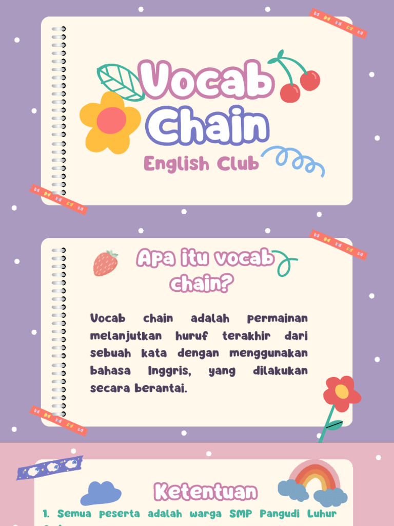 4 - Vocab Chain | PDF