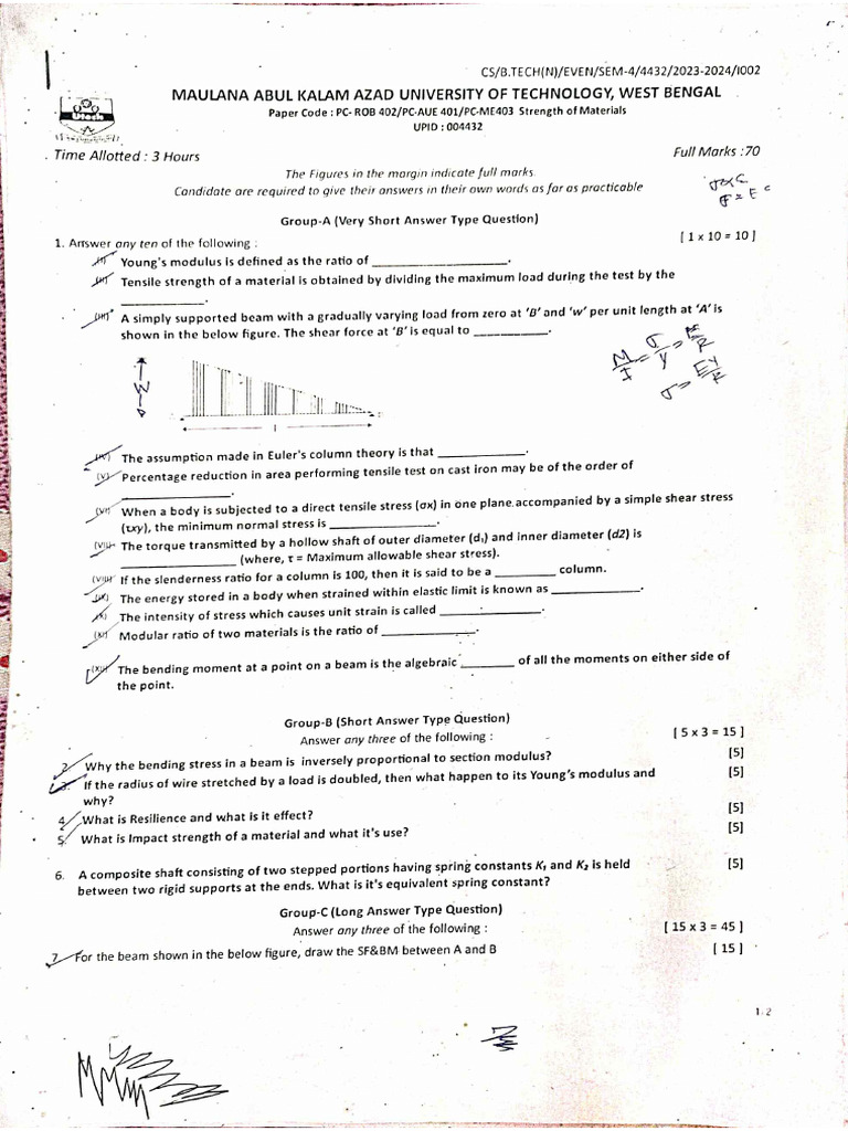 4th Sem Question | PDF