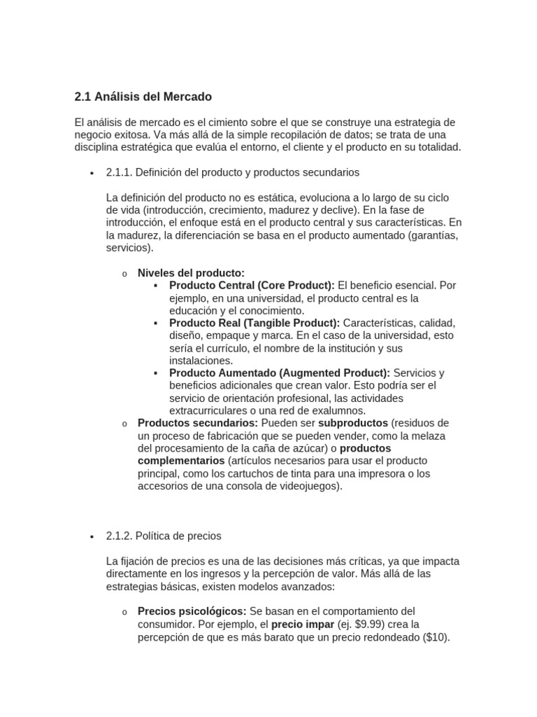 Análisis de Mercado y Estrategias Empresariales | PDF | Análisis FODA ...