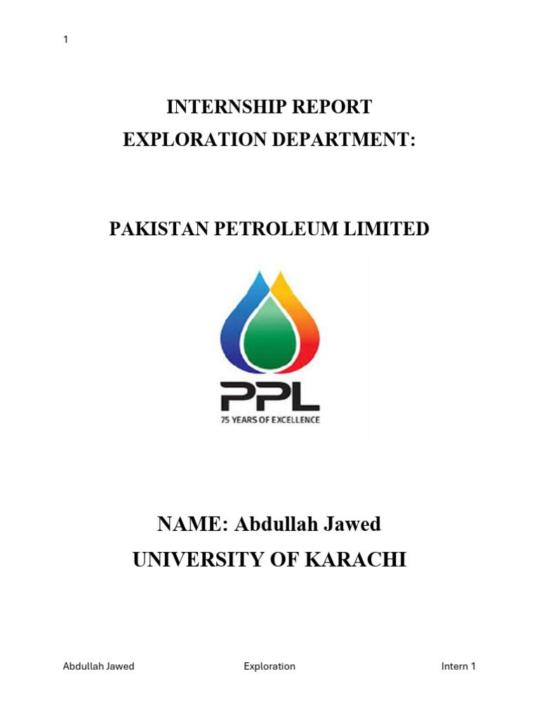 Internship Report on Petroleum Exploration | PDF | Petroleum Reservoir ...