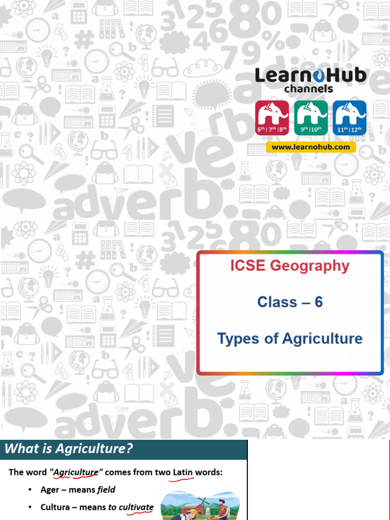Types of Agriculture Explained for ICSE | PDF | Agriculture | Intensive ...