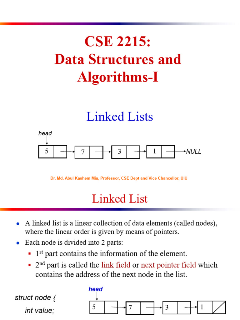 Linked List Operations in C Programming | PDF | Pointer (Computer ...