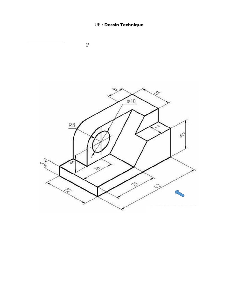 Dessin Technique : 3 Vues à l'Échelle | PDF