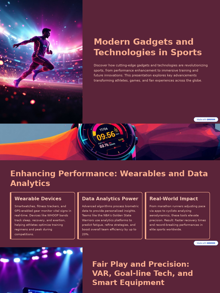 Modern Tech Transforming Sports Performance | PDF | Augmented Reality ...