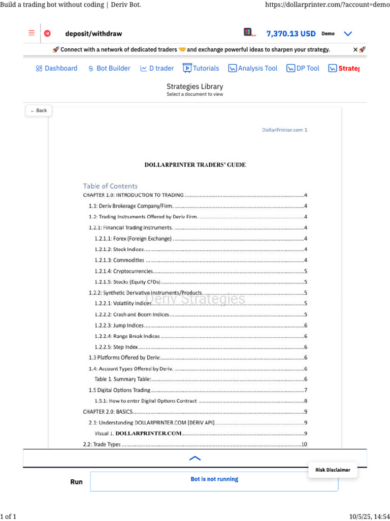 Build a No-Code Trading Bot Guide | PDF