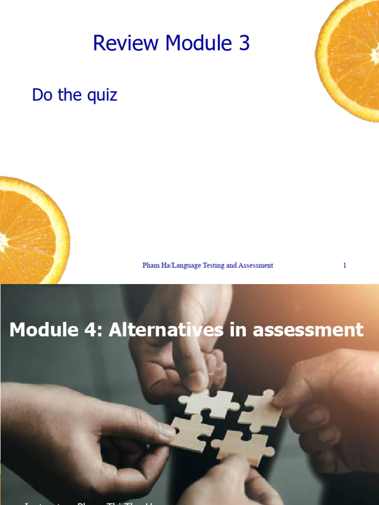 2025.module 4 - Alternatives in Assessment | PDF | Educational ...