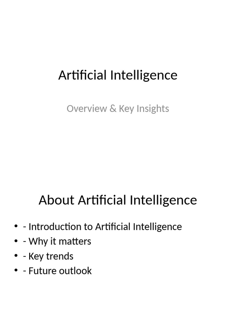 Artificial Intelligence | PDF