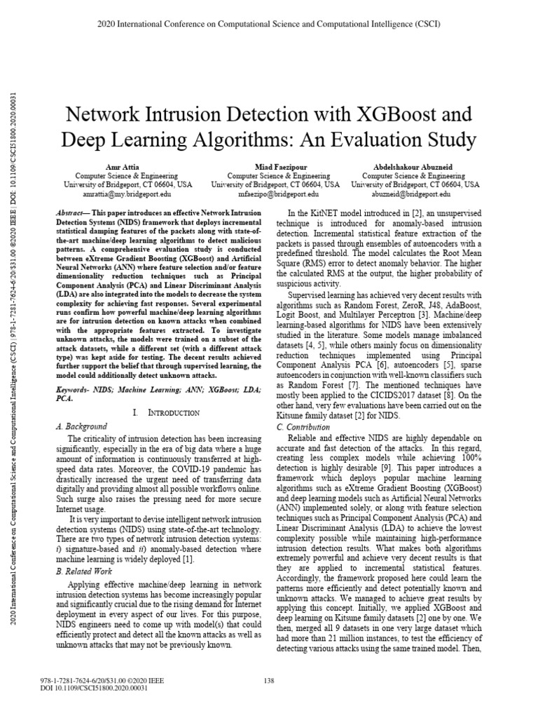 Network Intrusion Detection with XGBoost | PDF | Machine Learning ...
