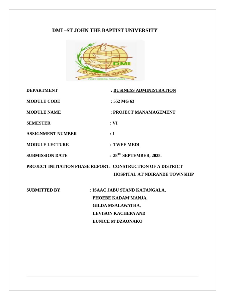 Project Management Assignmentb1 Final | PDF | Project Management ...