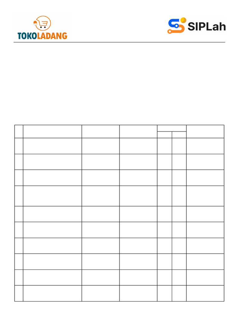 Proforma Invoice Toko Ladang 2025 | PDF