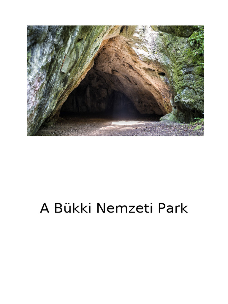 A Bükki Nemzeti Park | PDF