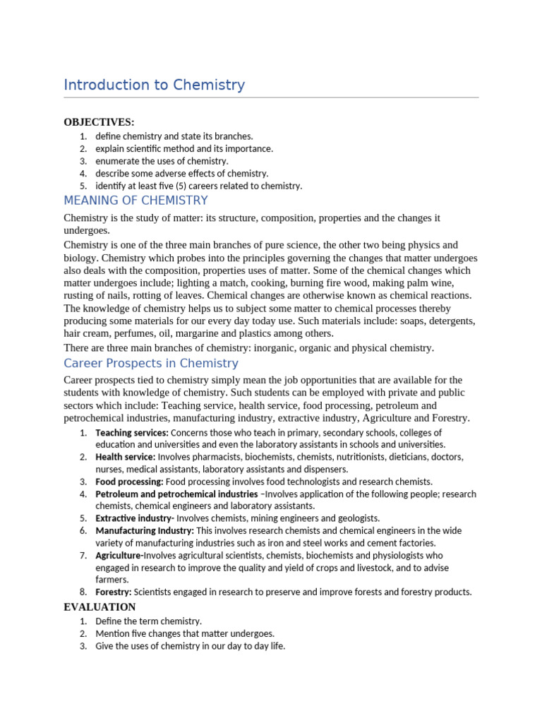 CHM 01 Introduction To Chemistry by SKM | PDF | Chemistry | Rust