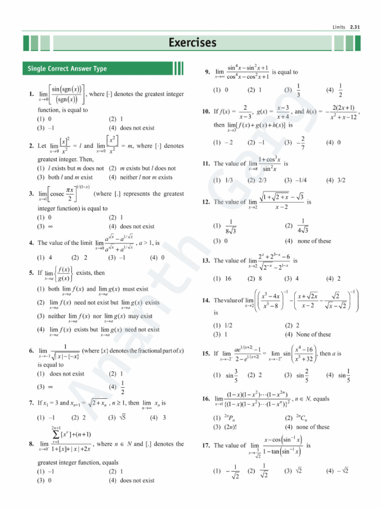 Limits Pages | PDF