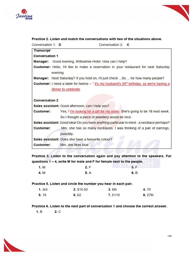 Script Listening L2 | PDF