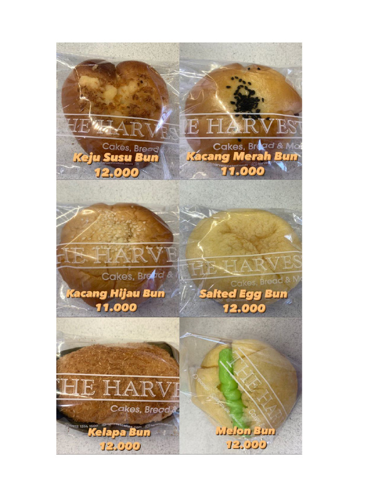 Katalog Roti Harvest | PDF