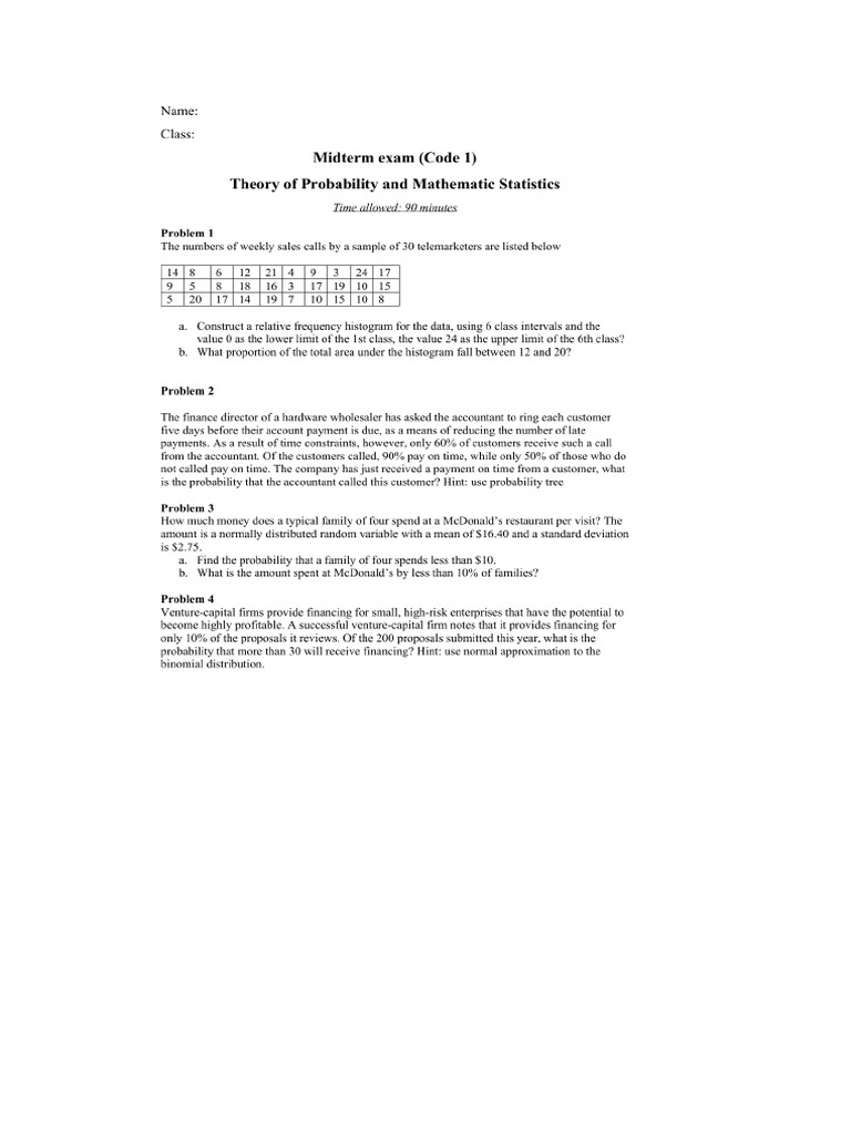 Midterm Exam | PDF