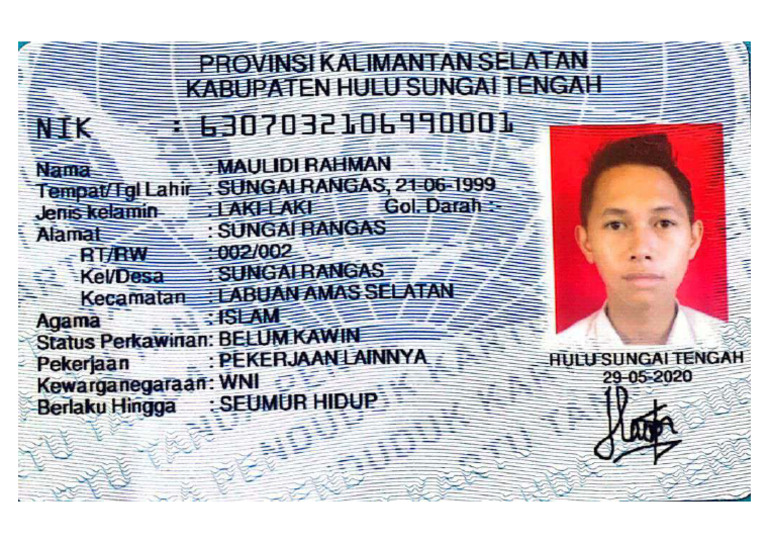 KTP Maulidi Rahman | PDF