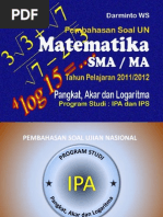 Download Pembahasan Soal UN 2012 - Pangkat Akar Dan Logaritma by Darminto SN94054660 doc pdf