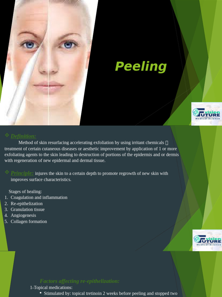 Chemical Peeling: Techniques and Precautions | PDF | Scar | Skin