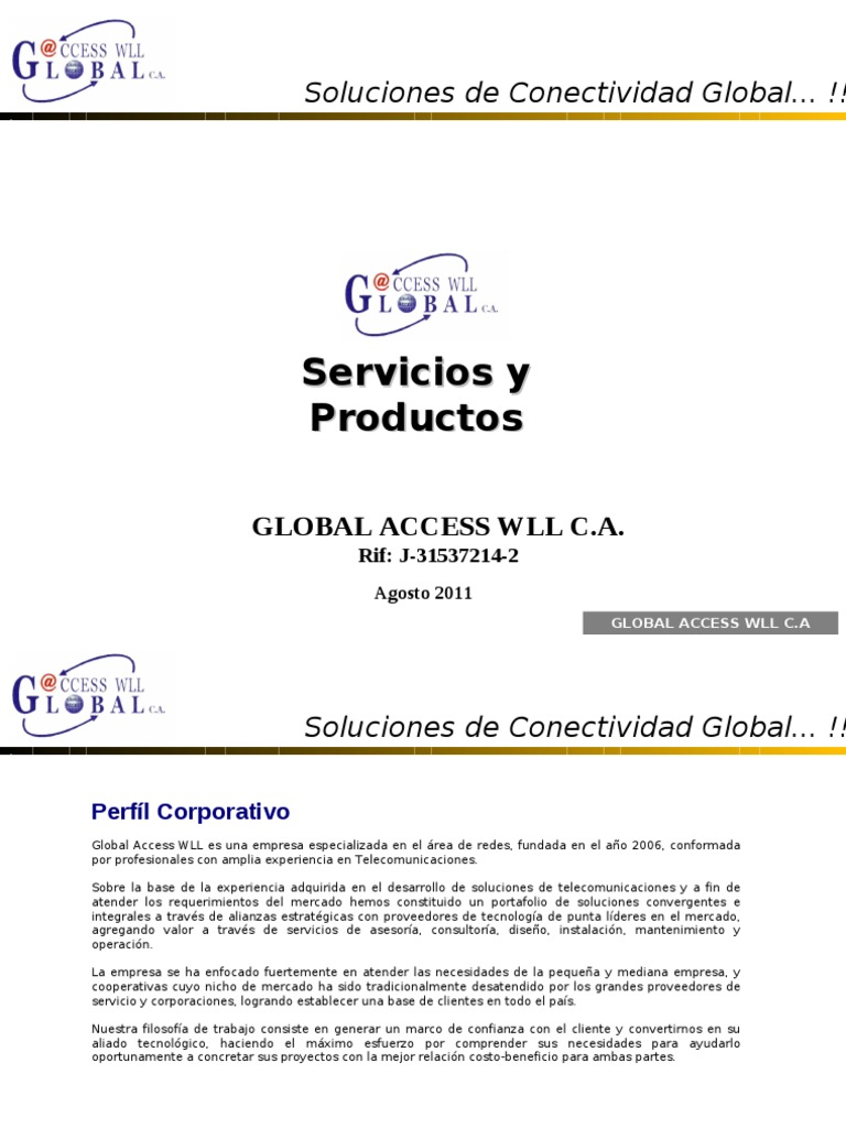 Soluciones de Conectividad Global en Redes | PDF | Red de computadoras ...