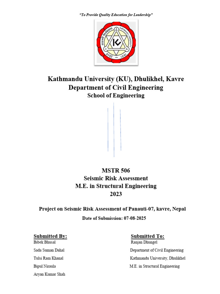 Seismic Risk Assessment of Panauti-07 | PDF | Earthquakes