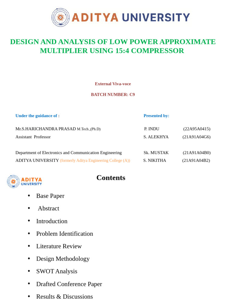 c9 Final Project Ppt-1 | PDF | Computer Engineering