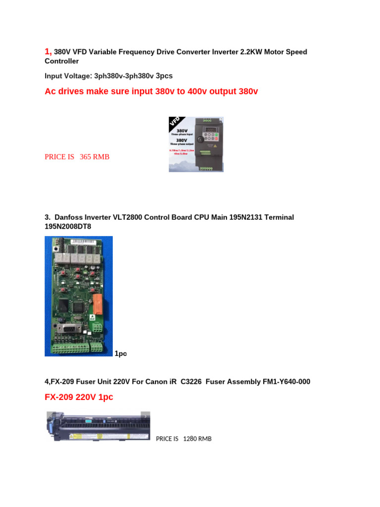 Industrial Equipment and Parts Catalog | PDF