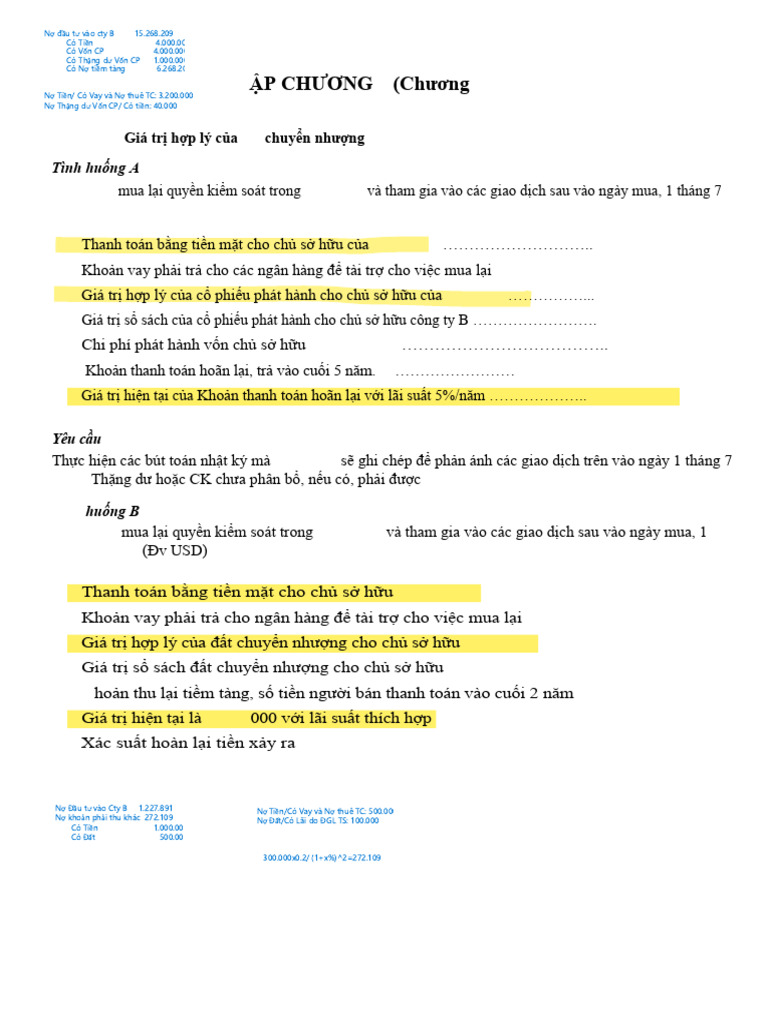 BT Chuong 2 | PDF