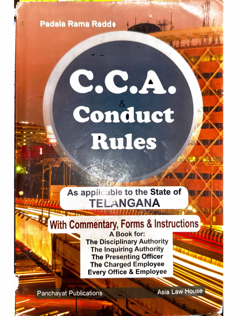 Rama Reddi Cca and Conduct Rules | PDF