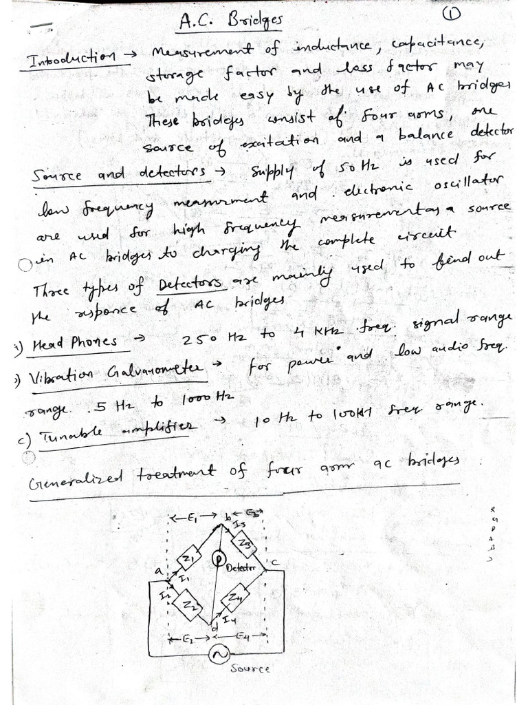 Emi Notes CH AC Bridge | PDF