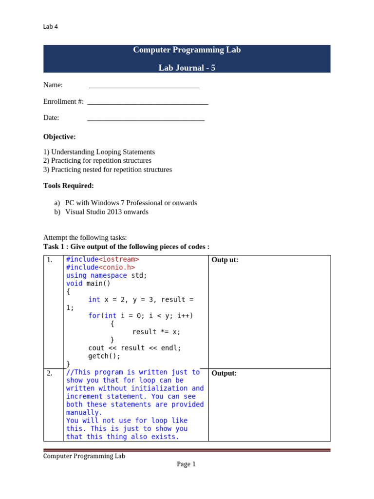 Journal 5 07102025 014142pm | PDF | Namespace | C++