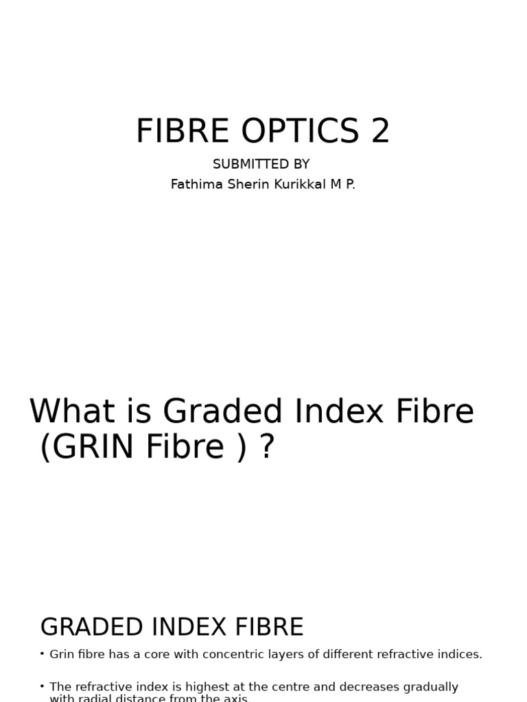 Fibre Optics 2 New | PDF | Optical Fiber | Dispersion (Optics)