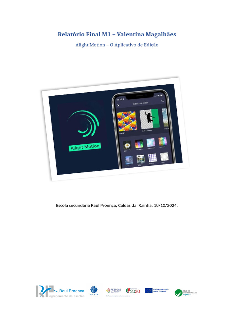 Alight Motion: Guia de Edição de Vídeos | PDF | Aplicativo para celular ...