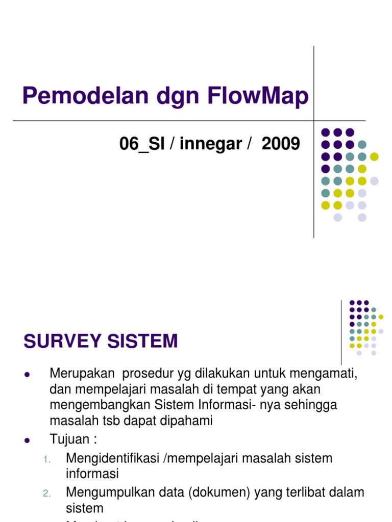 Panduan Membuat Flowmap Sistem Informasi | PDF