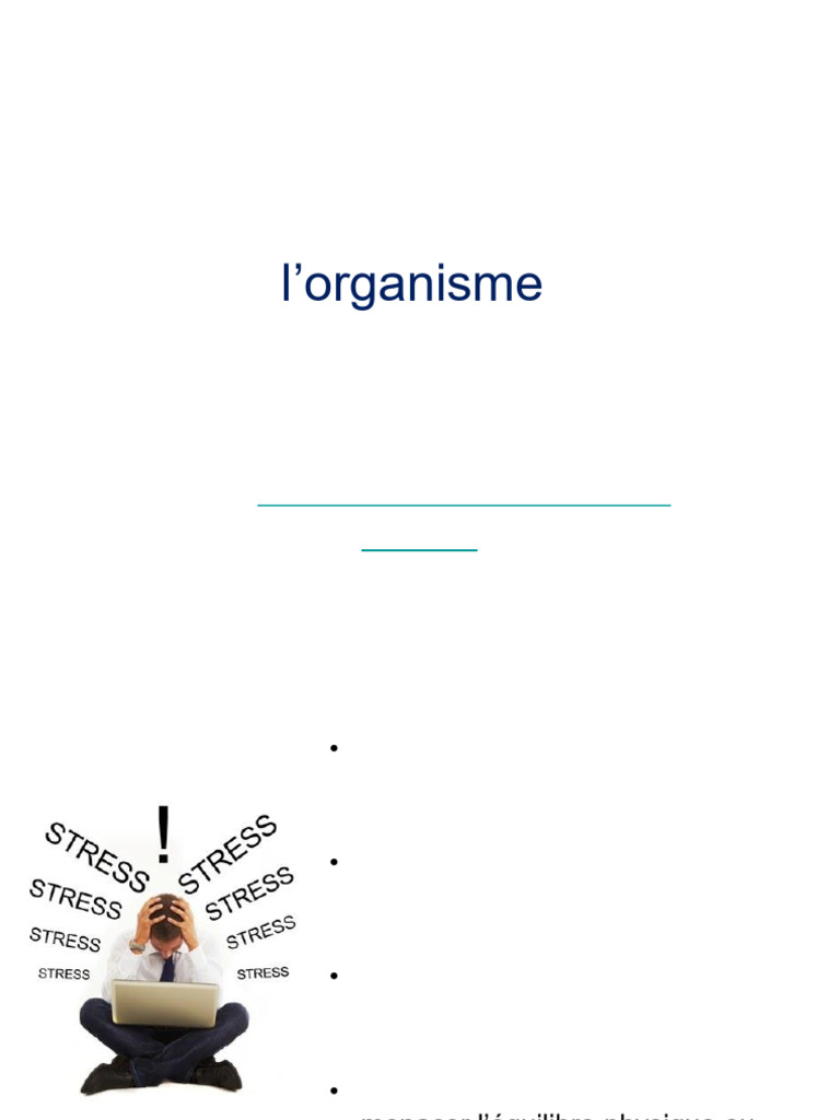 Physiologie du stress et ses impacts | PDF | Stress (Biologie ...