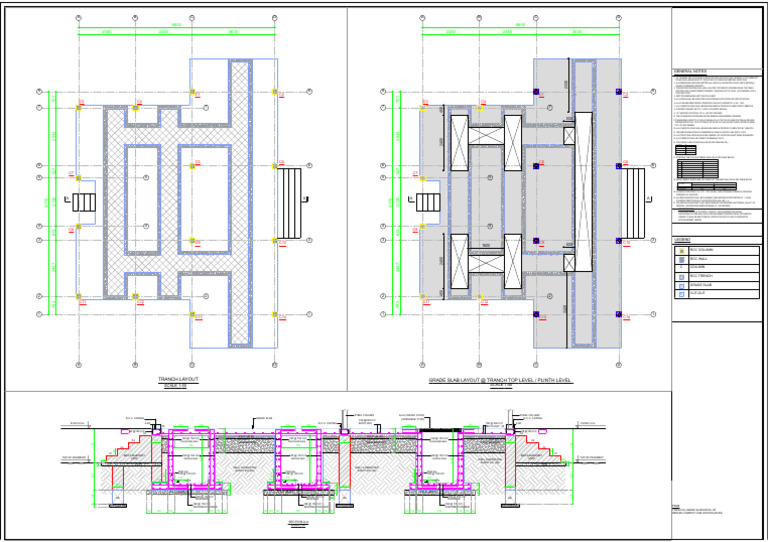 Reefer Compact Sub Station Slab Details | PDF | Concrete | Brick