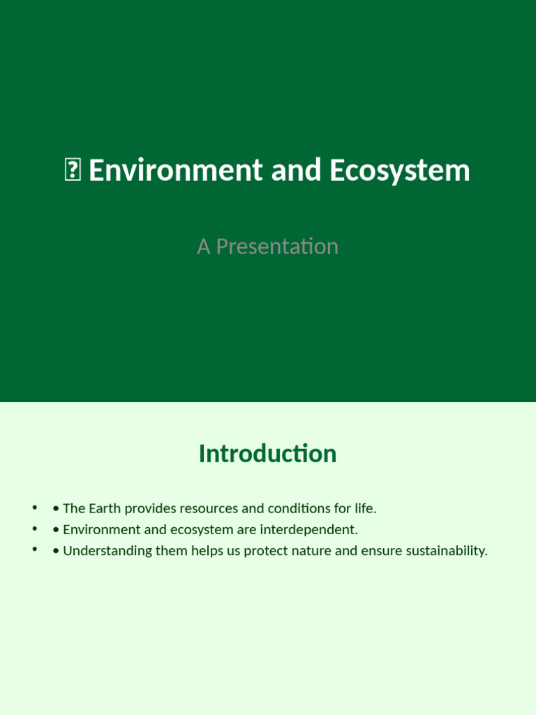 Understanding Environment and Ecosystems | PDF | Ecosystem | Natural ...